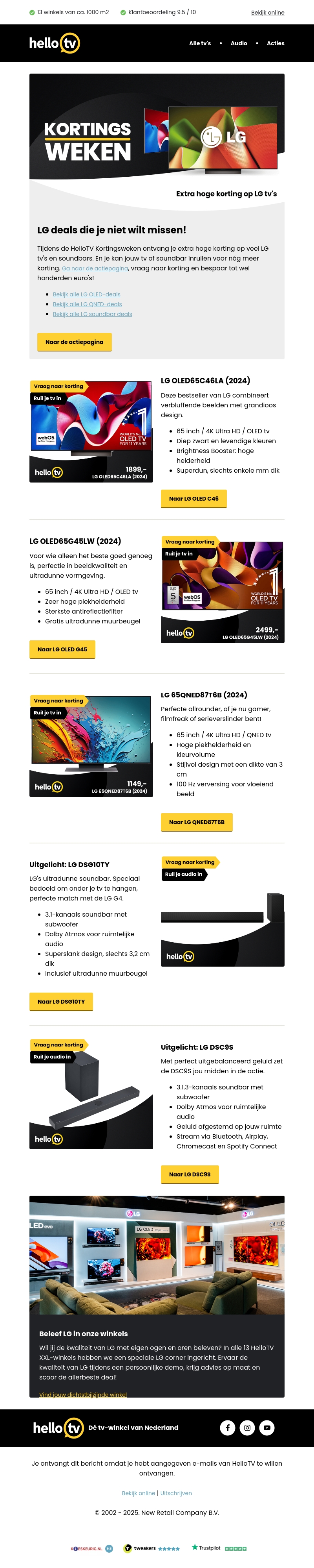 Scoor hoge korting op LG tijdens de Kortingsweken Scoor hoge korting op LG tijdens de Kortingsweken