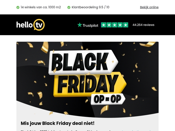 Loop jouw Black Friday deal niet mis!