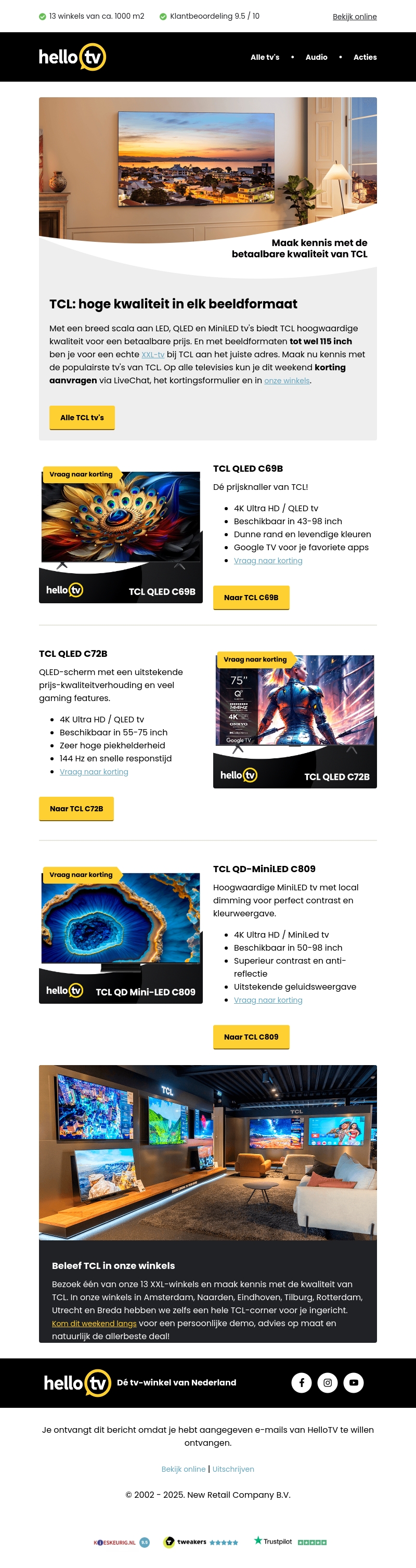 Maak kennis met de kwaliteit van TCL Maak kennis met de kwaliteit van TCL