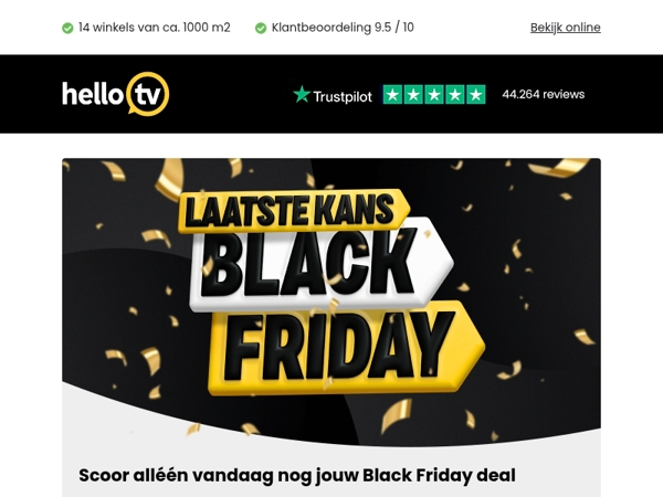 Dit is de LAATSTE KANS om jouw Black Friday deal te maken