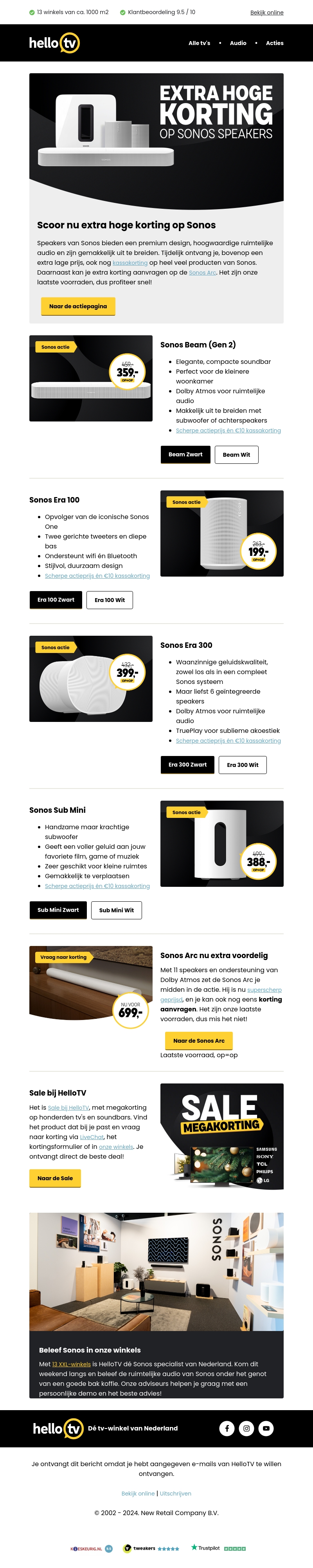 Scoor nu extra kassakorting op Sonos! Scoor nu extra kassakorting op Sonos!