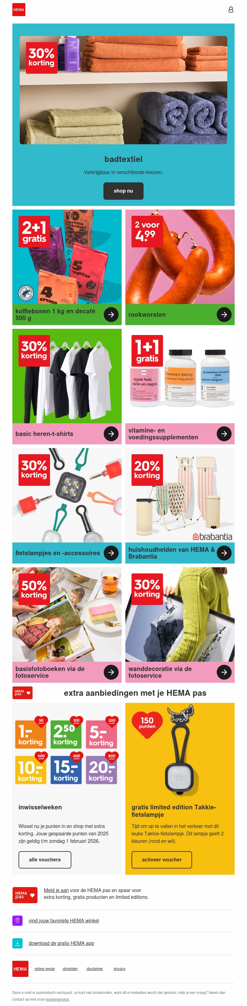 alleen deze week: 30% korting op badtextiel alleen deze week: 30% korting op badtextiel