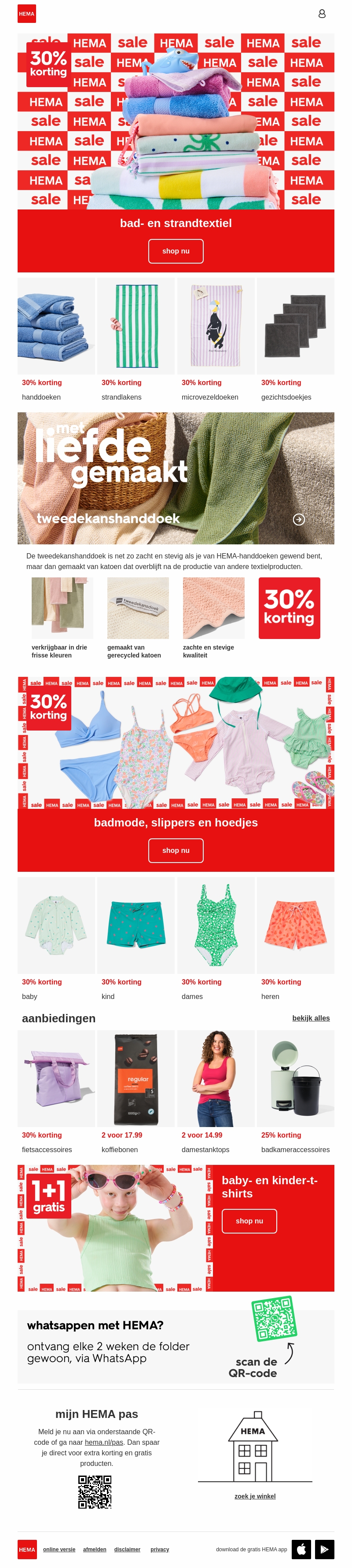 30% korting op bad- en strandtextiel | maak je klaar voor de zomer(se) dagen ☀️ 30% korting op bad- en strandtextiel | maak je klaar voor de zomer(se) dagen ☀️