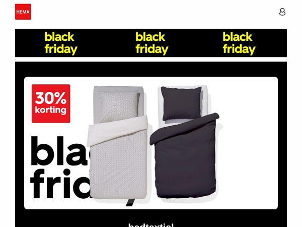 Black Friday 🖤 | 30% korting op bedtextiel