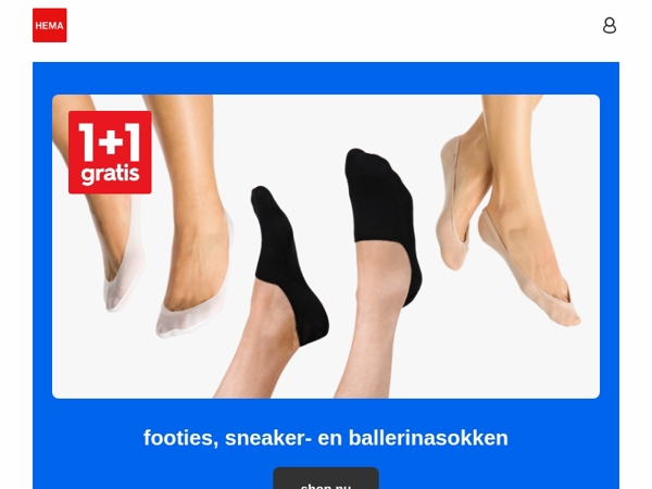 1+1 gratis op footies, sneaker- en ballerinasokken | tijd voor nieuwe 🧦