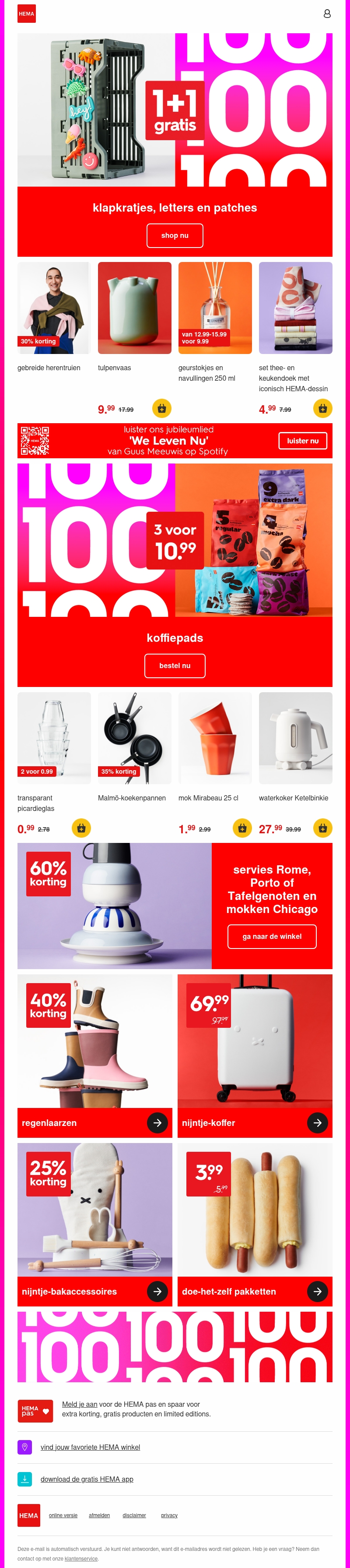 🎉 1+1 gratis op klapkratjes 🎉 1+1 gratis op klapkratjes