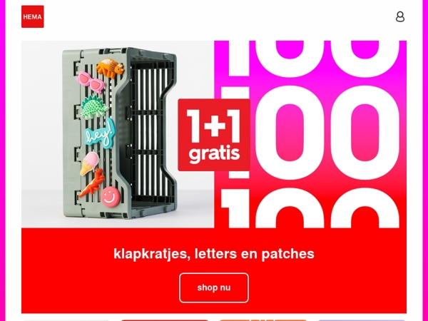 🎉 1+1 gratis op klapkratjes