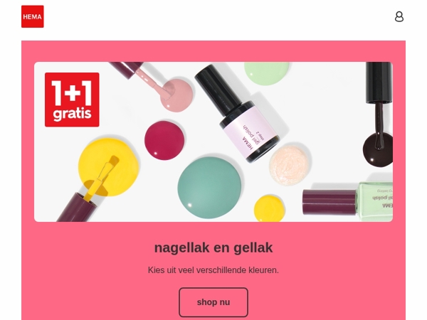 1+1 gratis op nagellak en gellak | kleurrijke nagels