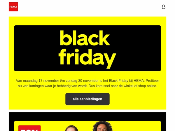 shop héél veel Black Friday aanbiedingen 🖤