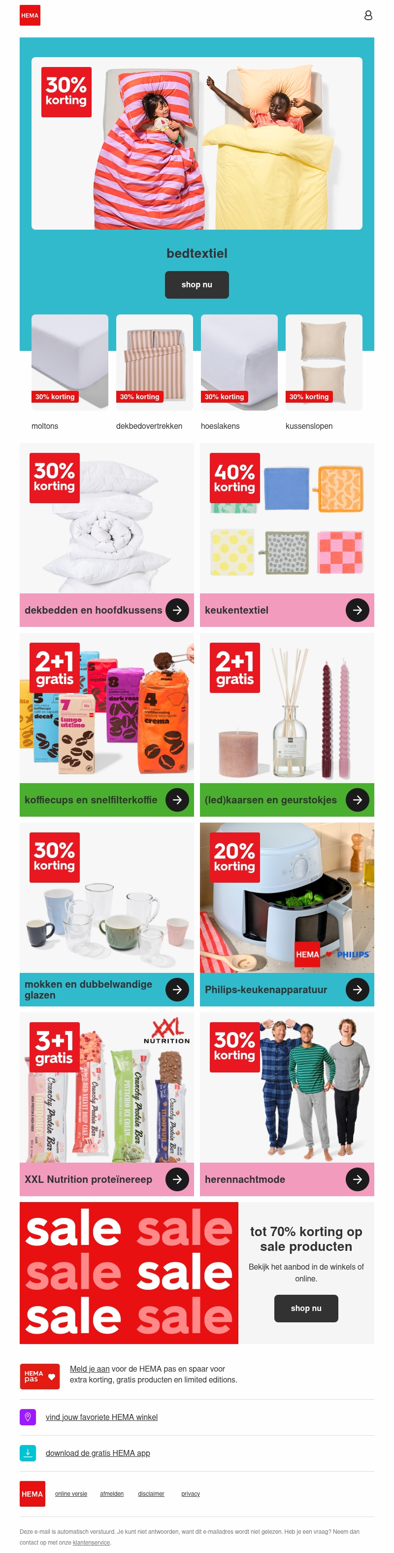 alleen deze week: 30% korting op bedtextiel en meer alleen deze week: 30% korting op bedtextiel en meer