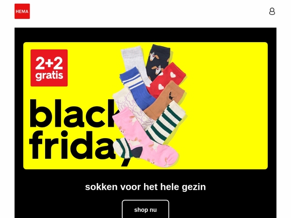 Black Friday 🖤 | 2+2 op sokken voor het hele gezin