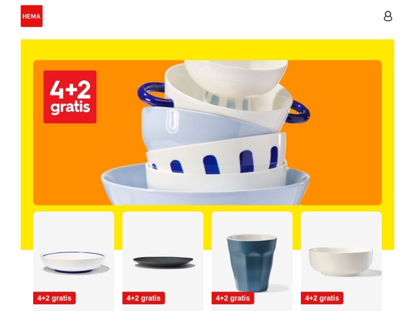 alleen dit weekend: 4+2 gratis op servies en nog veel meer aanbiedingen