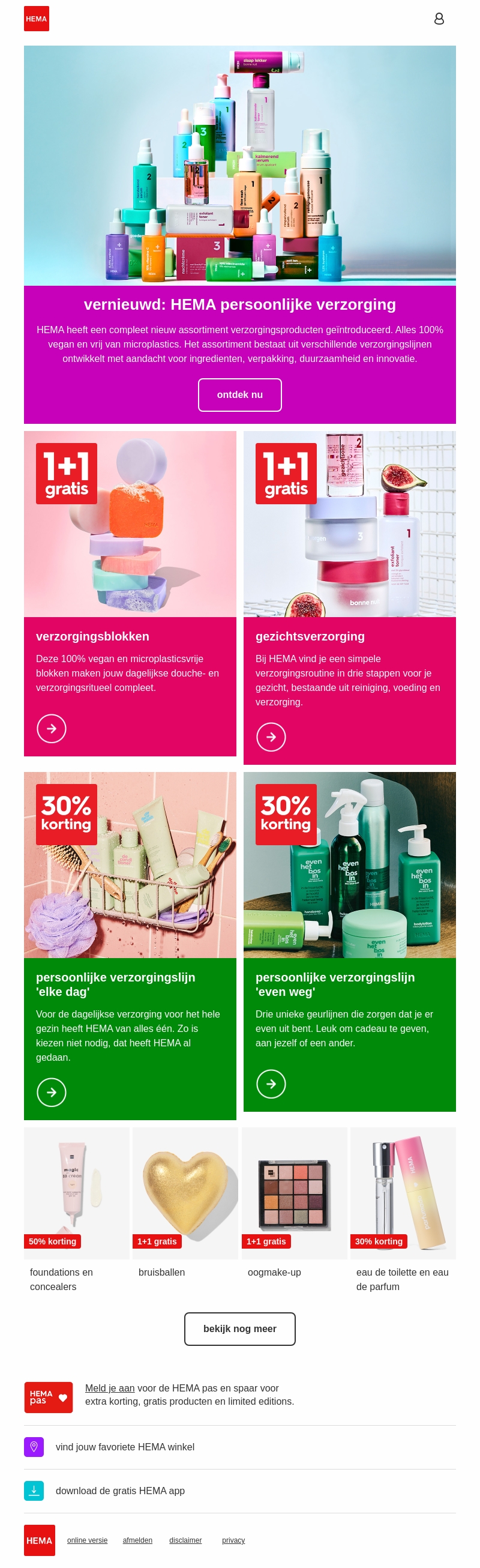 heb jij onze nieuwe persoonlijke verzorging al ontdekt? heb jij onze nieuwe persoonlijke verzorging al ontdekt?