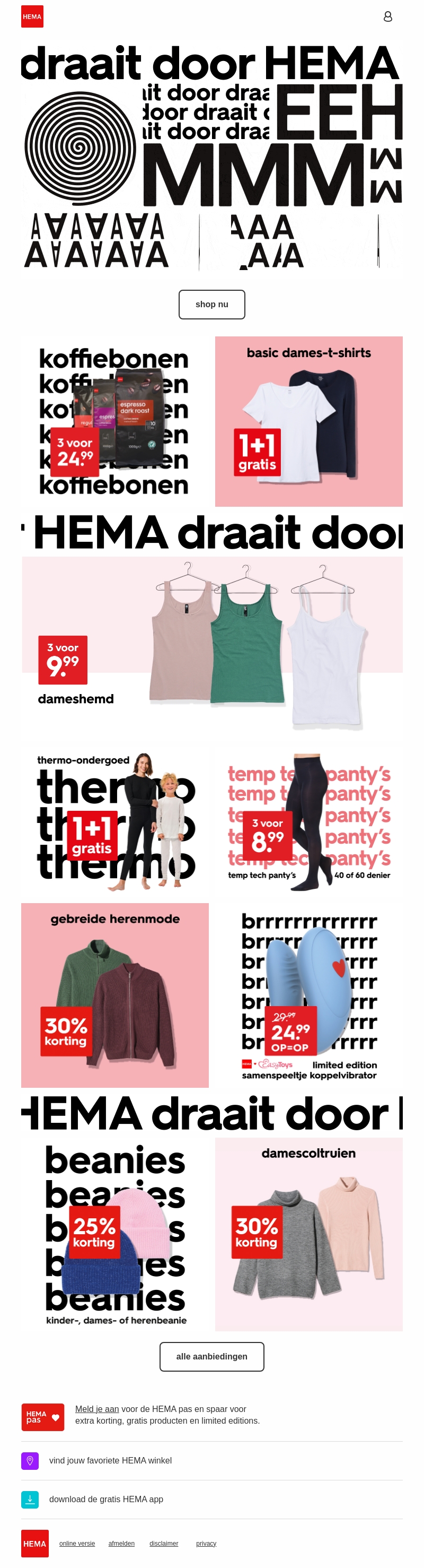 HEMA draait door π | profiteer nu snel van alle aanbiedingen HEMA draait door π | profiteer nu snel van alle aanbiedingen