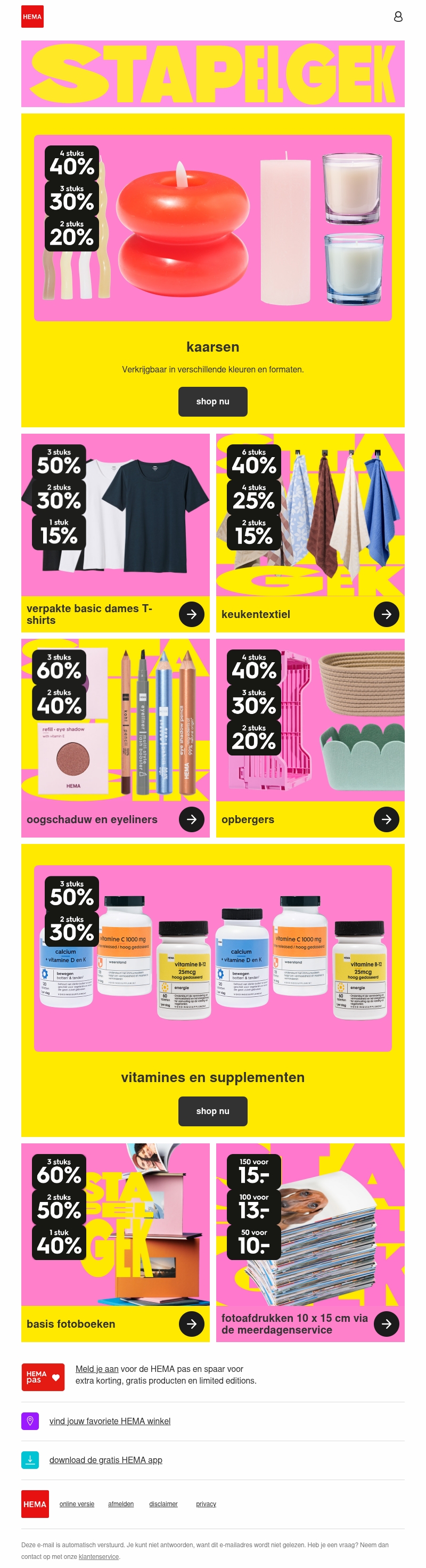 alleen deze week: tot 40% korting op kaarsen | stapel je gek alleen deze week: tot 40% korting op kaarsen | stapel je gek