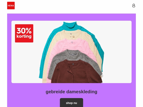 maak je klaar voor de herfst: nu 30% korting op gebreide dameskleding