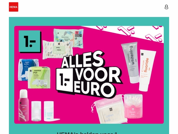 heel veel HEMA helden voor maar 1.- | shop in de winkel of online