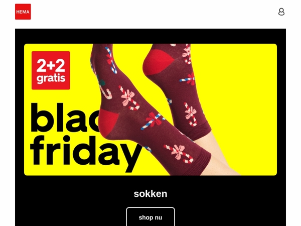Black Friday 🖤 | 2+2 gratis op sokken voor het gezin