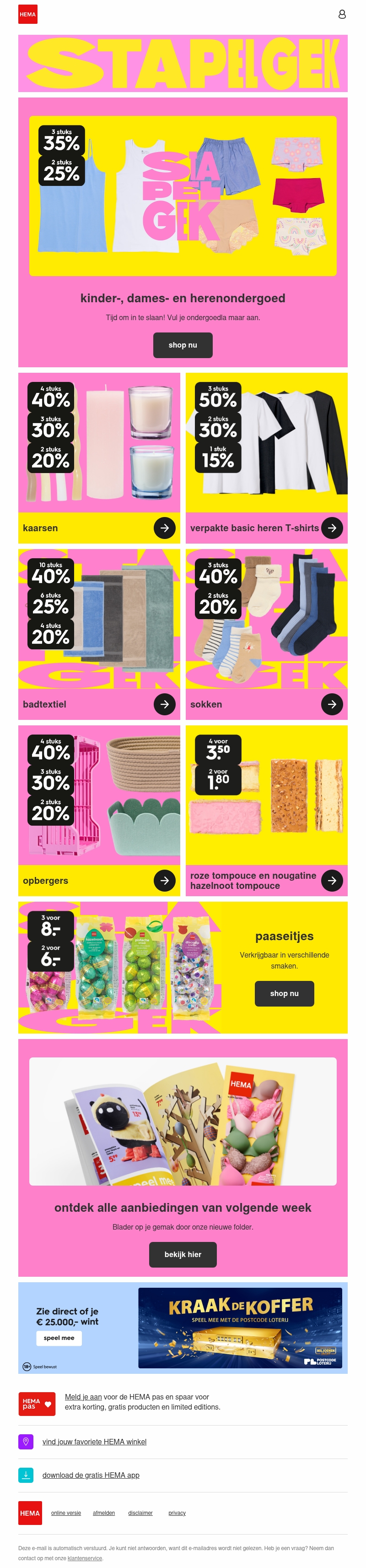 alleen dit weekend: stapelkorting tot 35% korting op ondergoed alleen dit weekend: stapelkorting tot 35% korting op ondergoed