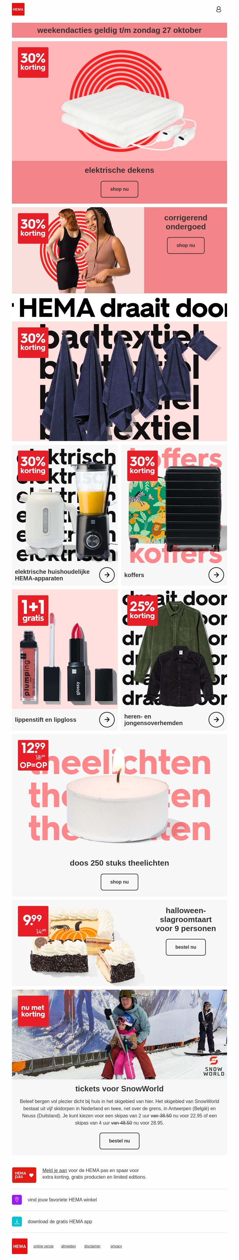 weekendactie: 30% korting op elektrische dekens weekendactie: 30% korting op elektrische dekens