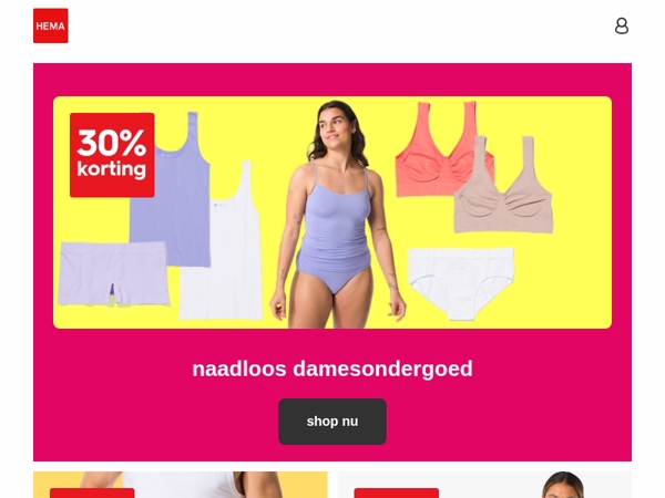 nu 30% korting op naadloos damesondergoed | dat zit lekker
