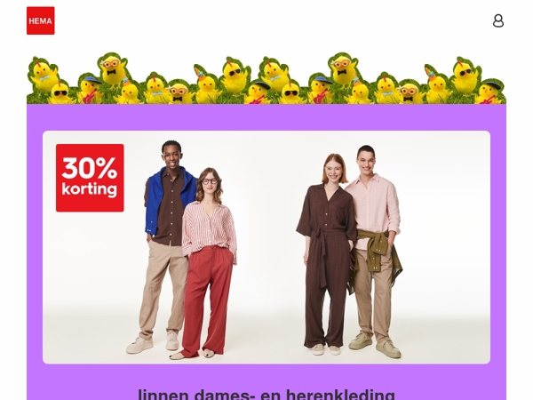 nu 30% korting op linnen dames- en herenkleding | heerlijk luchtig