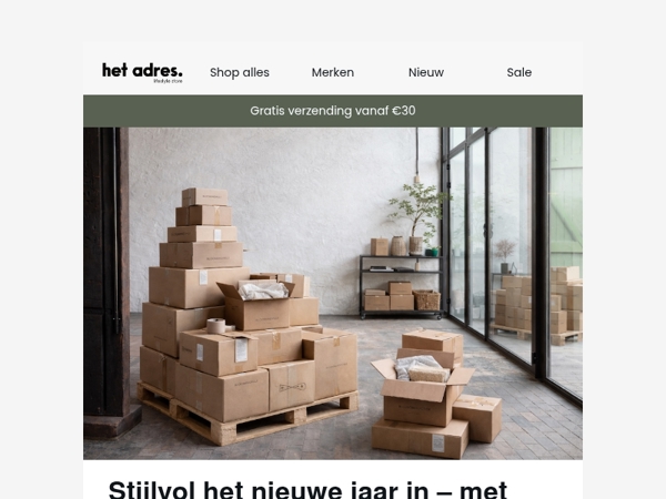 🔴 Januari Sale – stijlvol besparen op tijdloze woonitems