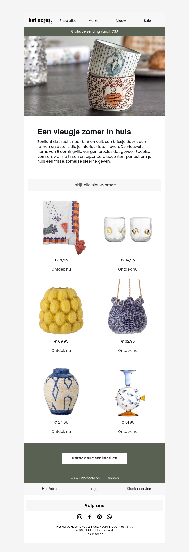 Zomers nieuw van Bloomingville Zomers nieuw van Bloomingville