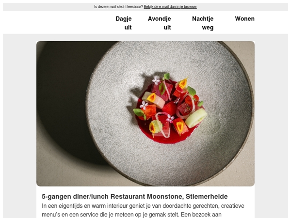 Geniet van de meest verfijnde gerechten