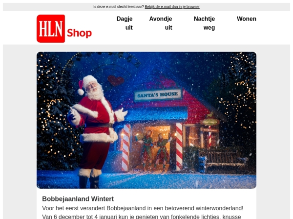 Bezoek de plezantste pretparken in winterthema