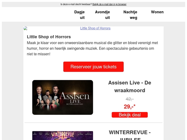 Maak je klaar voor de beste avondjes en dagjes uit