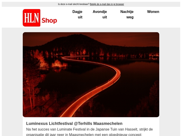 Beleef een magische lichtwandeling