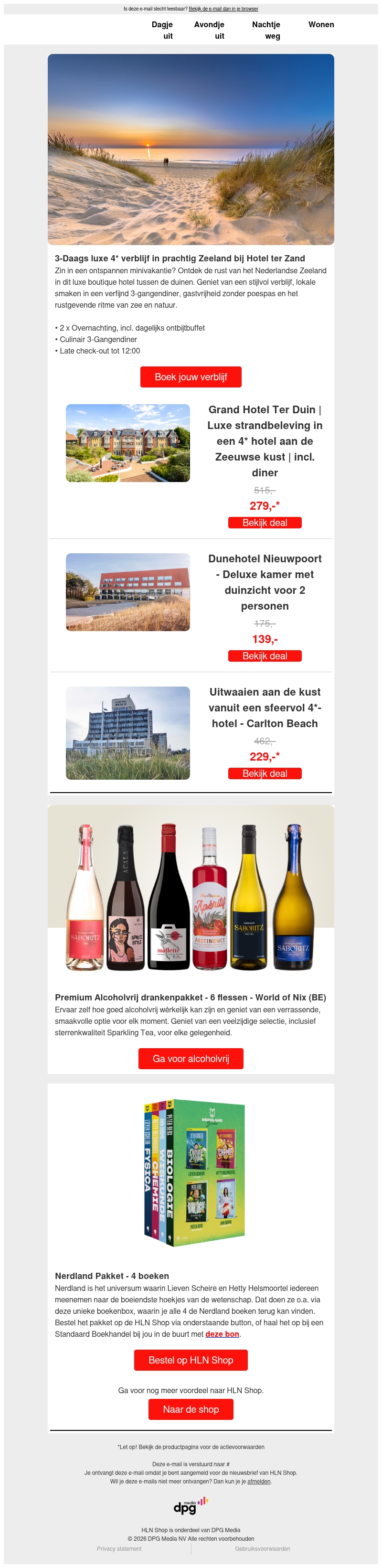 Geniet van een ontspannen minivakantie aan de kust Geniet van een ontspannen minivakantie aan de kust