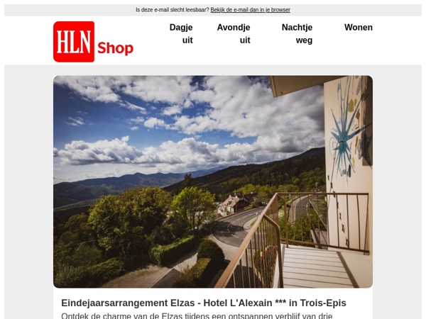 Ontdek onze eindejaarsarrangementen in de Elzas