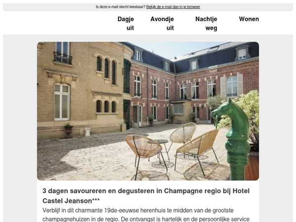 Overnacht temidden van de Champagne wijngaarden