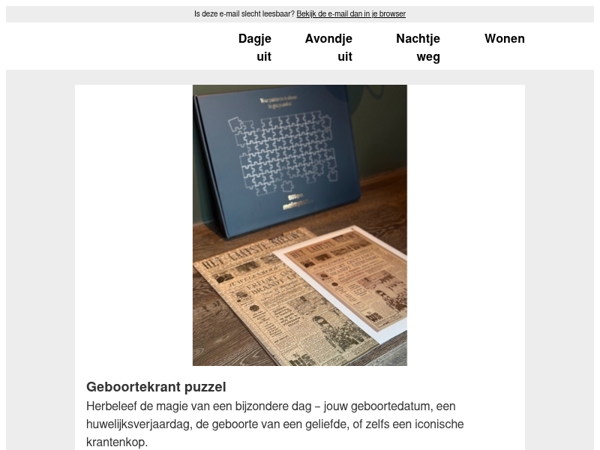 Puzzel een huwelijksverjaardag of geboortedag