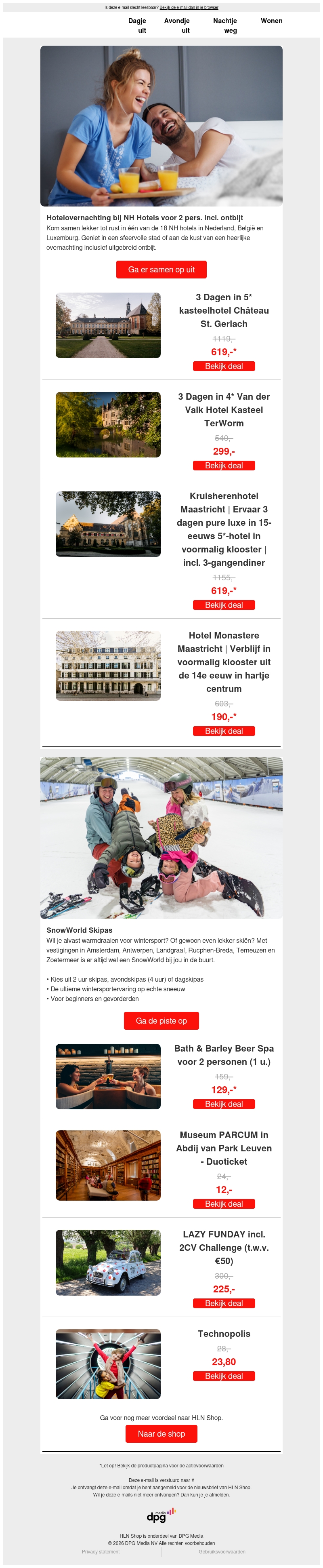 Kom samen tot rust in een NH hotel Kom samen tot rust in een NH hotel