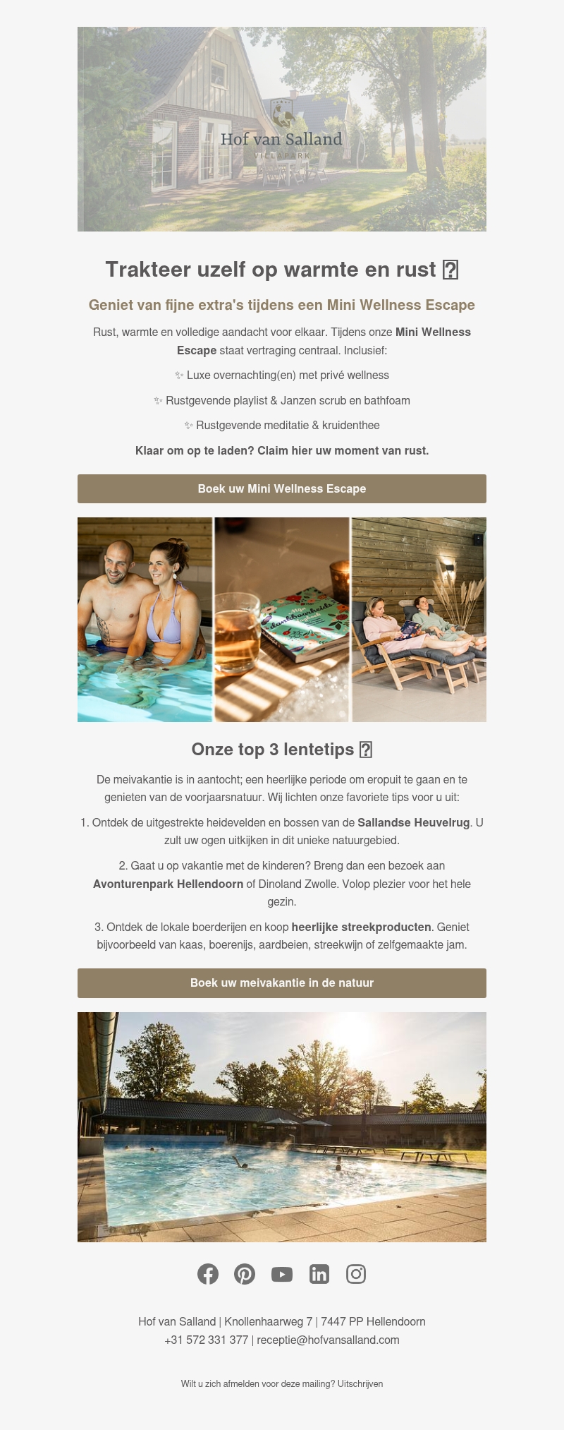 Mini Wellness Escape: trakteer uzelf op heerlijke extra's! Mini Wellness Escape: trakteer uzelf op heerlijke extra's!