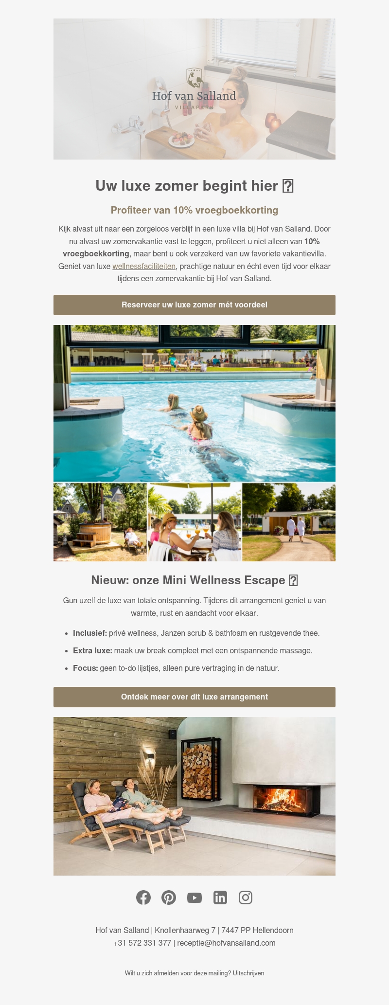 Vroegboekvoordeel: plan uw luxe zomervakantie ποΈ Vroegboekvoordeel: plan uw luxe zomervakantie ποΈ