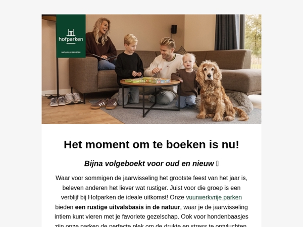 Boek jij één van de laatste plekjes voor oud en nieuw? 🎇