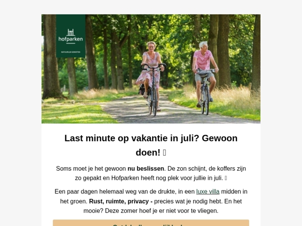 🌞 Last minute genieten in juli? Grijp je kans nu het nog kan! 🏡✨