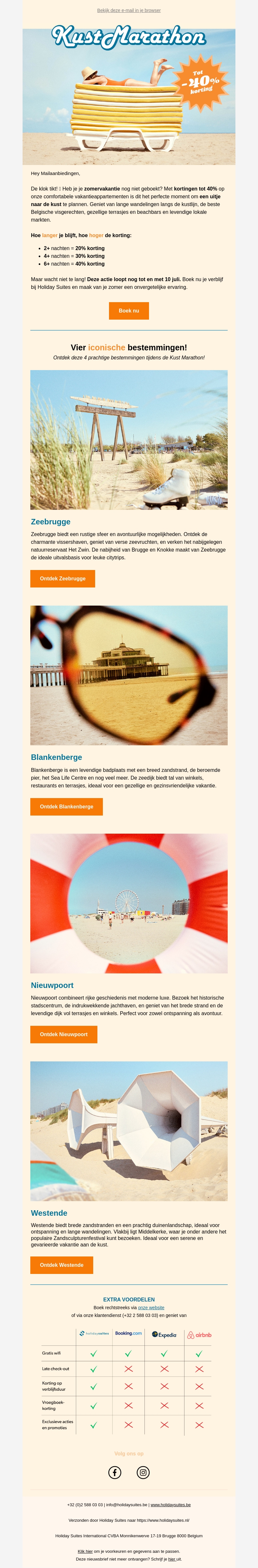 Boek nu nog aan 40% korting! Boek nu nog aan 40% korting!