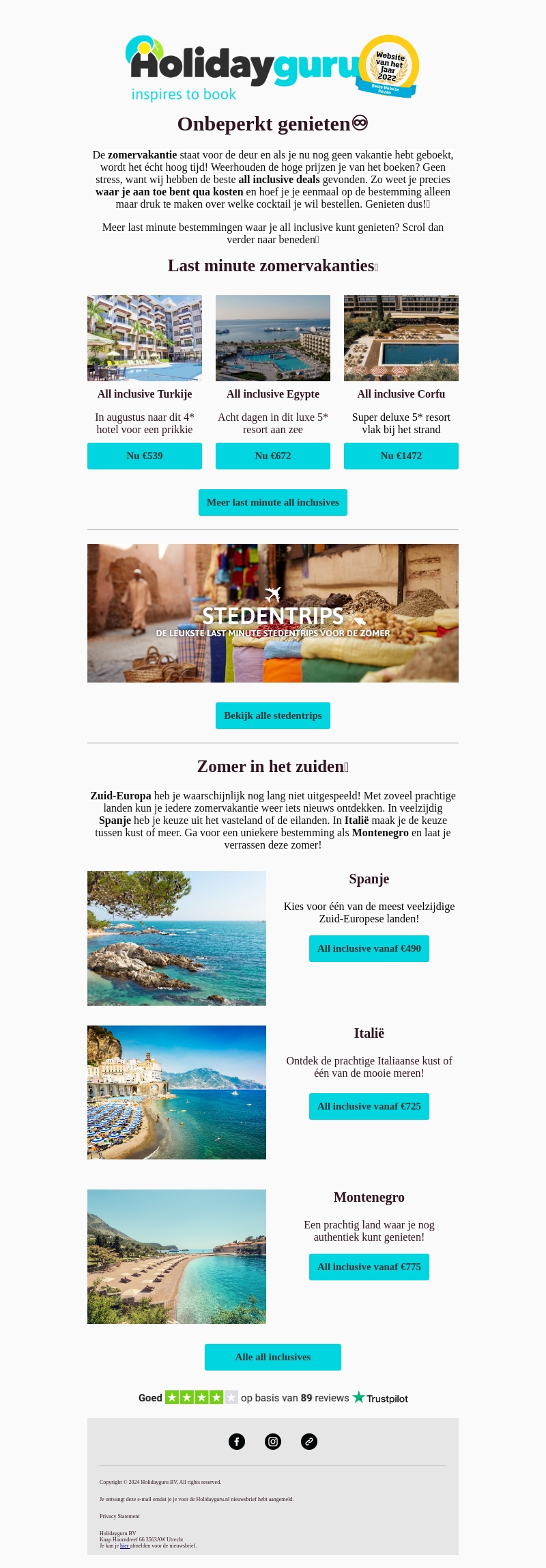 All inclusive zomervakanties vanaf €490🌞 All inclusive zomervakanties vanaf €490🌞