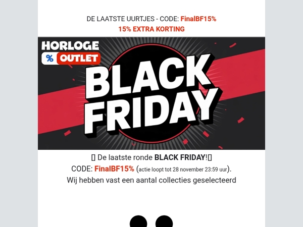 ✨BLACK FRIDAY - De Laatste uurtjes! ⏰Kortingen tot 75%✨