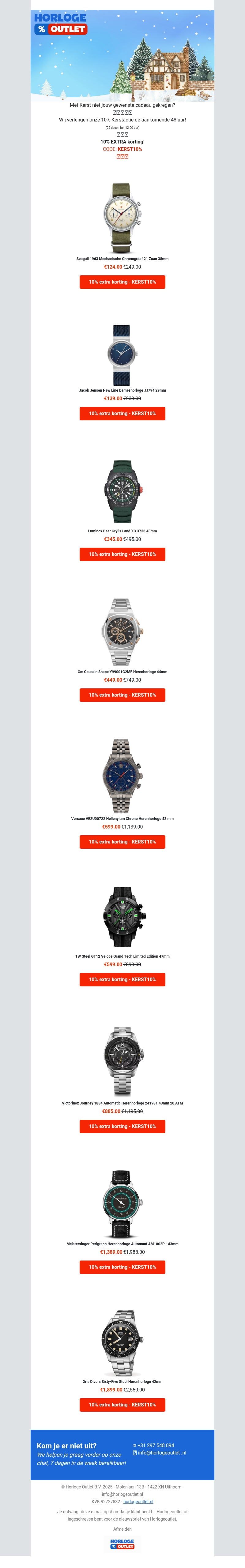 ๐ Niet jouw gewenste kerstcadeau gekregen - verwen jezelf bij horlogeoutlet.nl๐! ๐ Niet jouw gewenste kerstcadeau gekregen - verwen jezelf bij horlogeoutlet.nl๐!