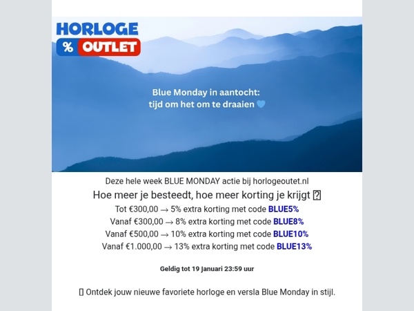 Blue Monday in aantocht: tijd om het om te draaien💙