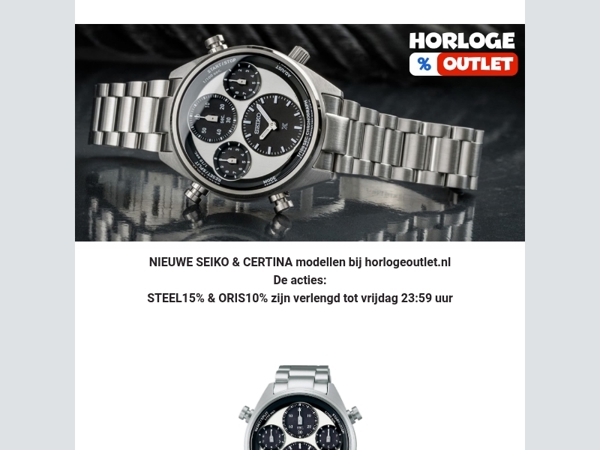 🕒 Nieuwe Seiko & Certina modellen wachten op jou!