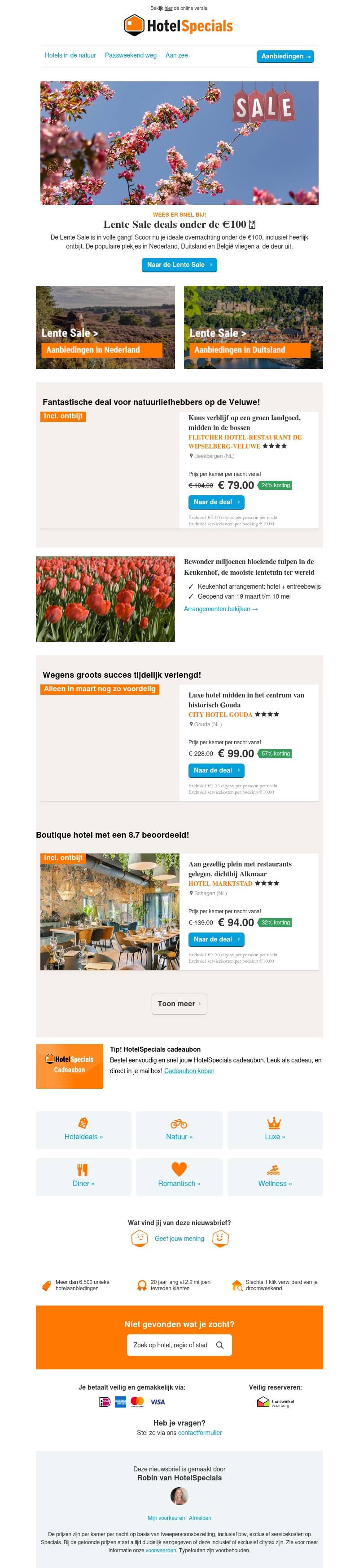 Lente Sale deals onder de €100 🌸 Lente Sale deals onder de €100 🌸