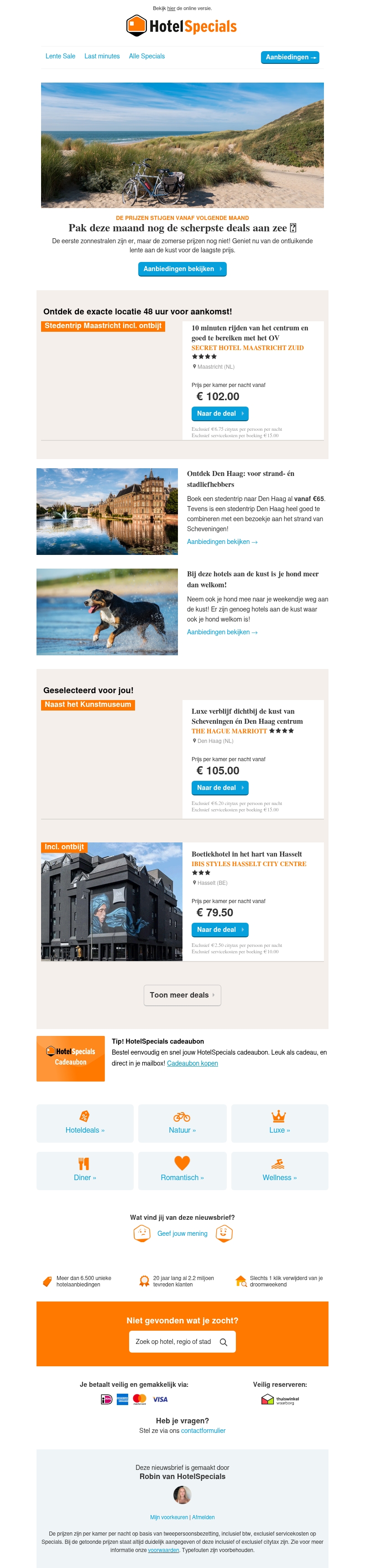 Nu boek je nog de scherpste deals aan zee 🌊 Nu boek je nog de scherpste deals aan zee 🌊