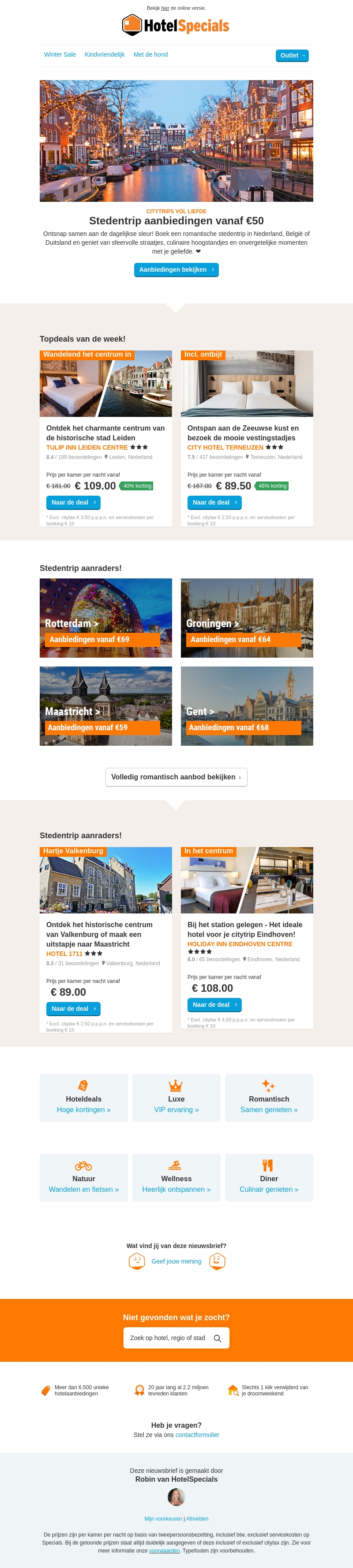 Zin in een stedentrip vanaf €50? Zin in een stedentrip vanaf €50?